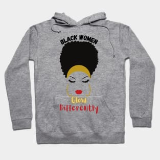 Black Women Glow Hoodie